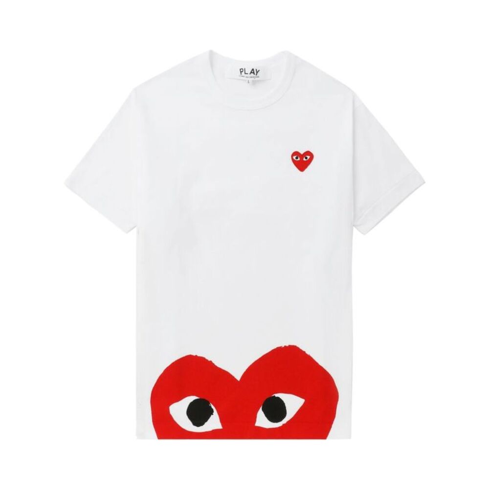 Comme Des Garçons Play Women Cotton T-Shirt - Picture 1 of 6